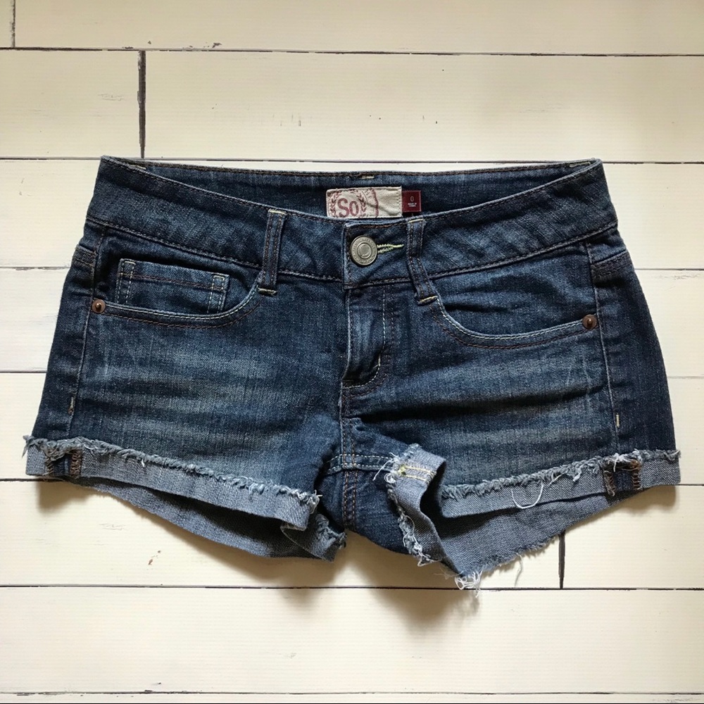 SO cutoff look jean shorts